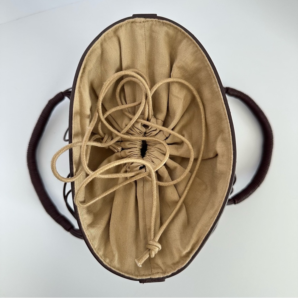 J.Crew Sedona Basket Bag in Leather in Port Wine | NWT - Picture 4 of 16
